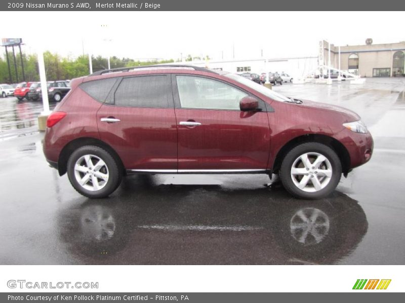 Merlot Metallic / Beige 2009 Nissan Murano S AWD