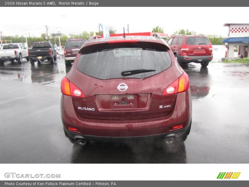 Merlot Metallic / Beige 2009 Nissan Murano S AWD