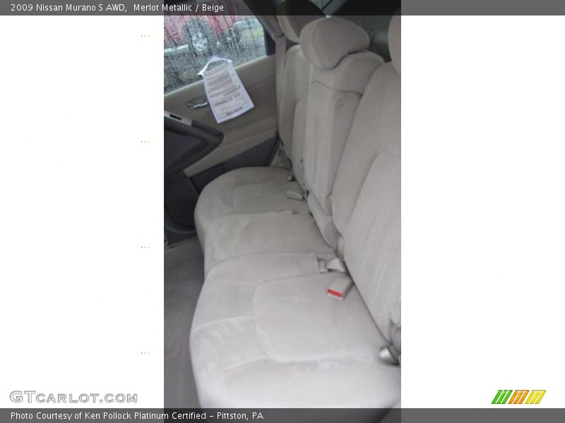 Merlot Metallic / Beige 2009 Nissan Murano S AWD