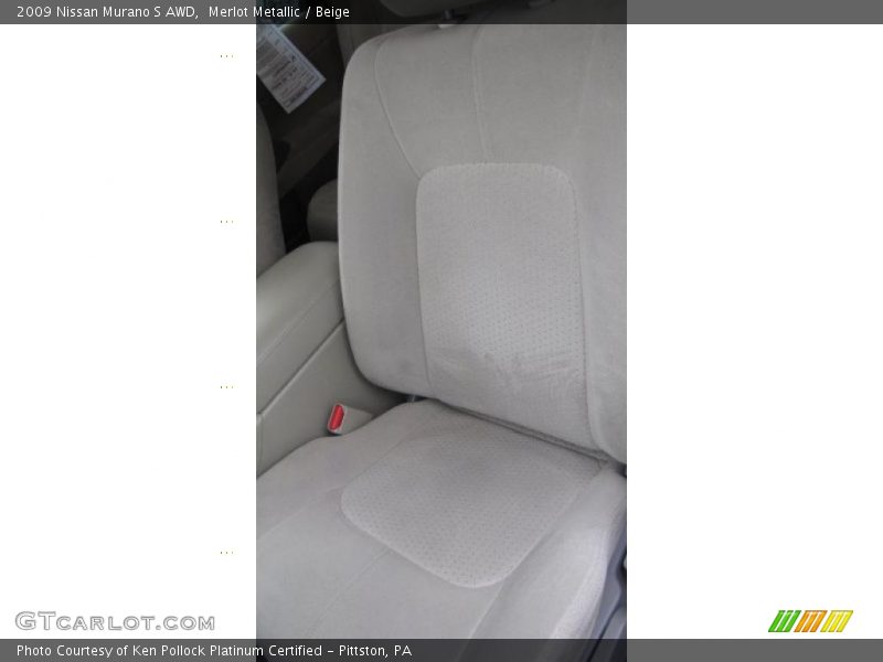 Merlot Metallic / Beige 2009 Nissan Murano S AWD