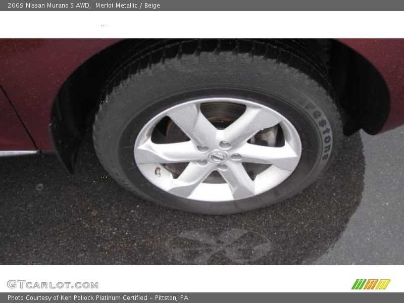 Merlot Metallic / Beige 2009 Nissan Murano S AWD