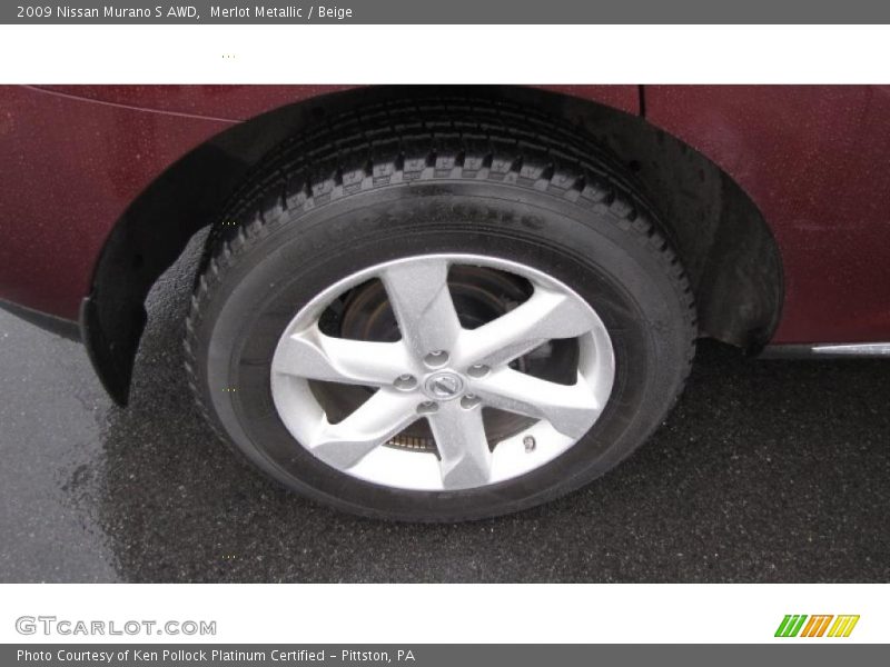 Merlot Metallic / Beige 2009 Nissan Murano S AWD