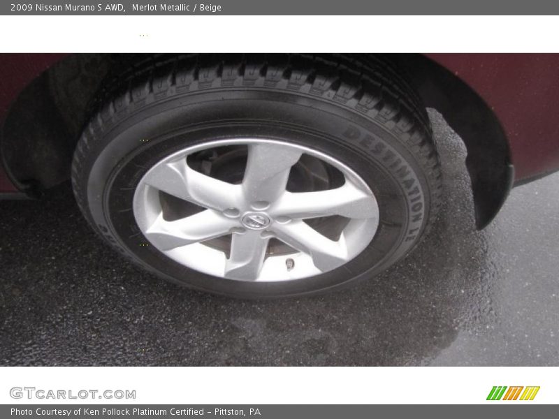Merlot Metallic / Beige 2009 Nissan Murano S AWD