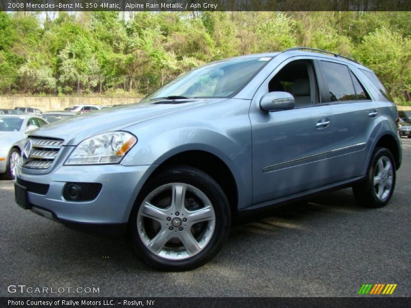Alpine Rain Metallic / Ash Grey 2008 Mercedes-Benz ML 350 4Matic