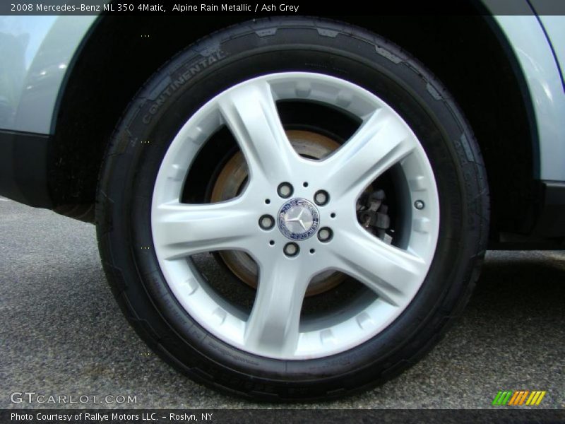 Alpine Rain Metallic / Ash Grey 2008 Mercedes-Benz ML 350 4Matic