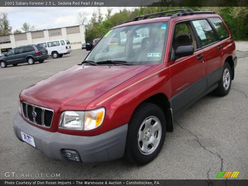 Sedona Red Pearl / Beige 2001 Subaru Forester 2.5 L