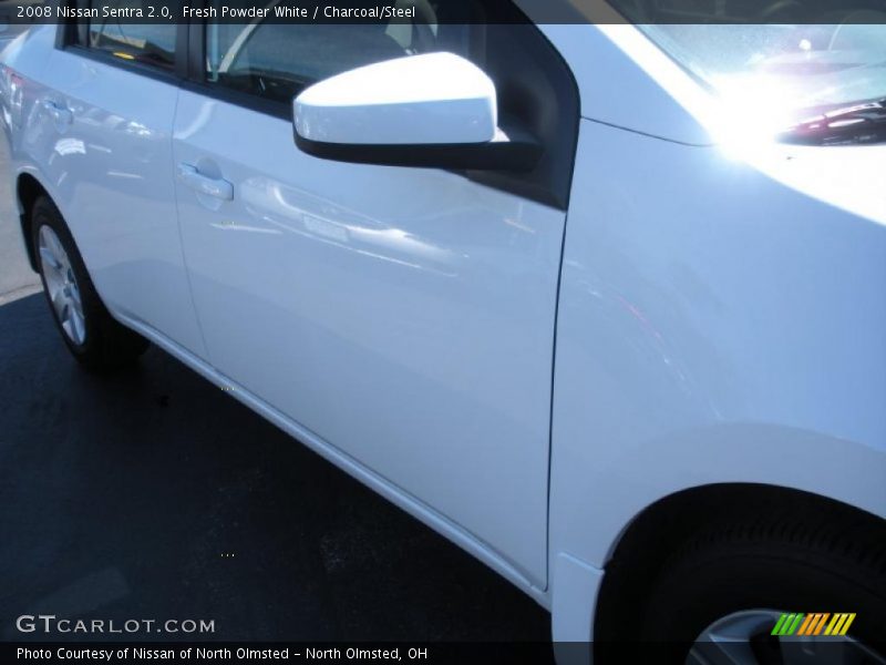 Fresh Powder White / Charcoal/Steel 2008 Nissan Sentra 2.0