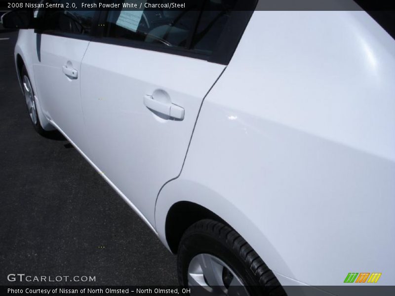 Fresh Powder White / Charcoal/Steel 2008 Nissan Sentra 2.0