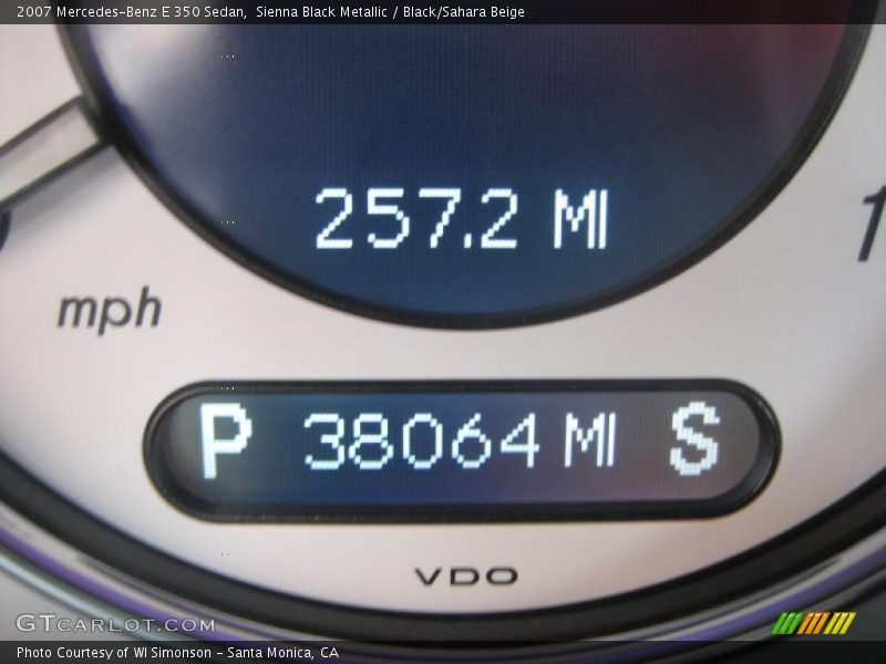 Sienna Black Metallic / Black/Sahara Beige 2007 Mercedes-Benz E 350 Sedan