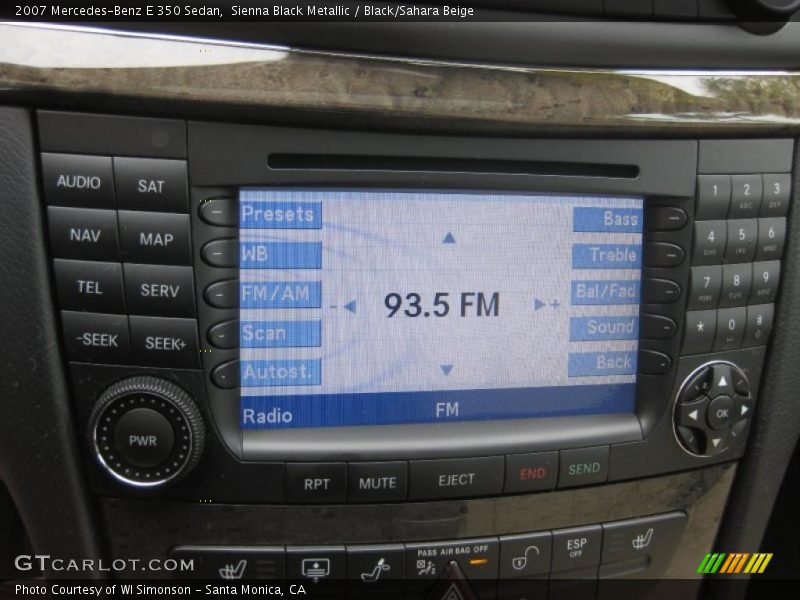 Sienna Black Metallic / Black/Sahara Beige 2007 Mercedes-Benz E 350 Sedan