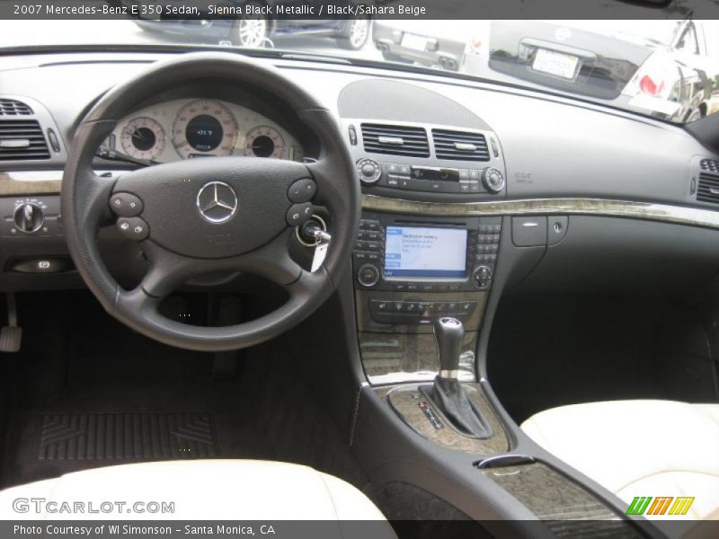 Sienna Black Metallic / Black/Sahara Beige 2007 Mercedes-Benz E 350 Sedan
