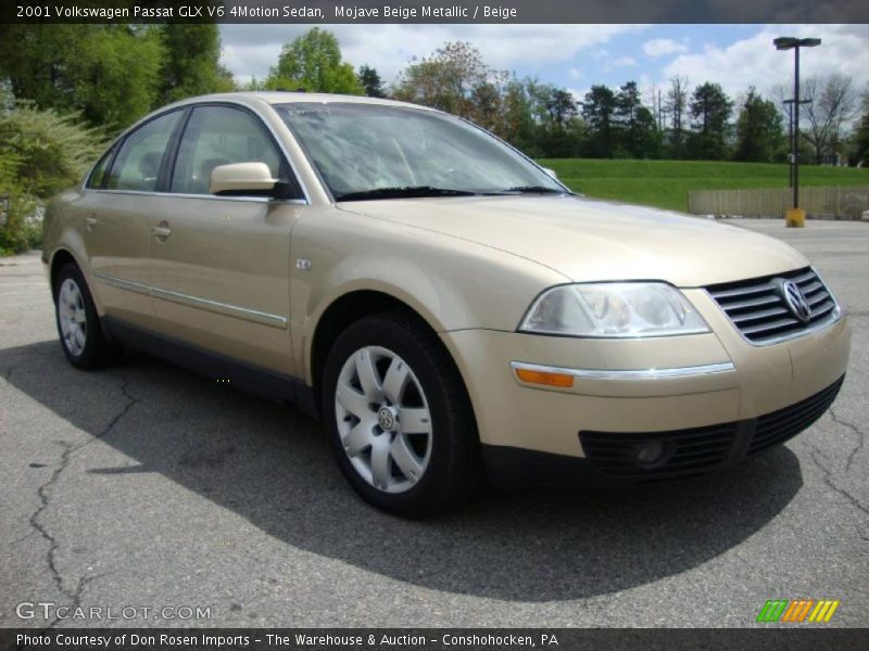Mojave Beige Metallic / Beige 2001 Volkswagen Passat GLX V6 4Motion Sedan