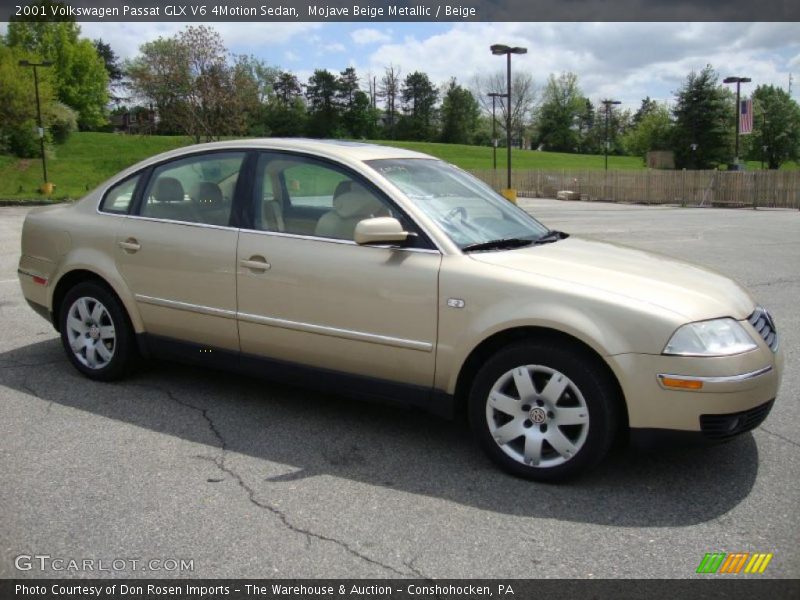 Mojave Beige Metallic / Beige 2001 Volkswagen Passat GLX V6 4Motion Sedan