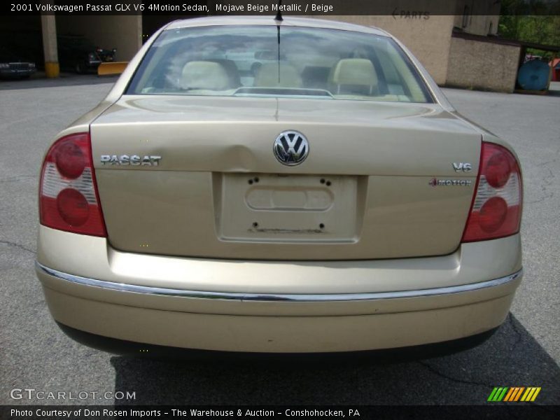 Mojave Beige Metallic / Beige 2001 Volkswagen Passat GLX V6 4Motion Sedan