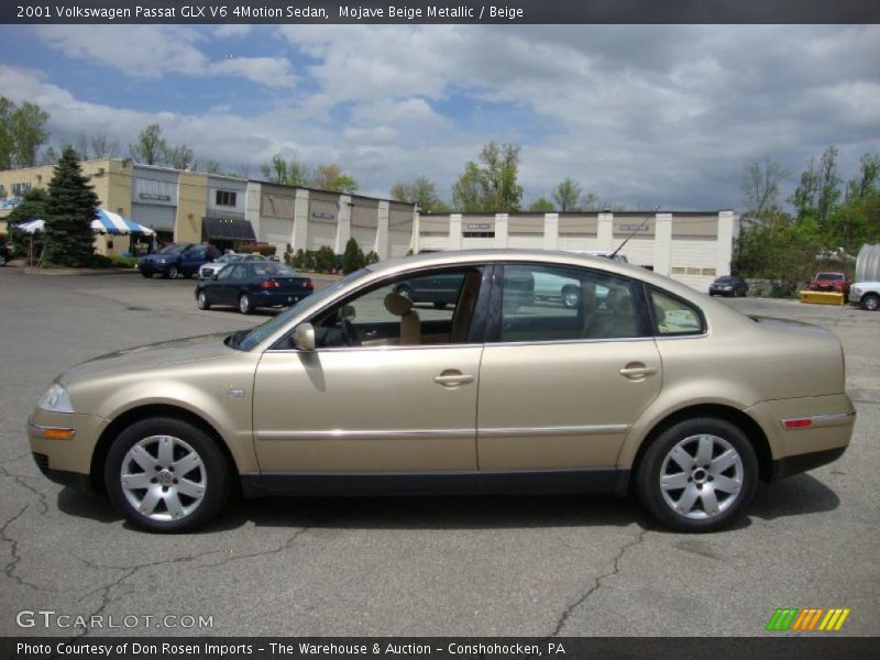 Mojave Beige Metallic / Beige 2001 Volkswagen Passat GLX V6 4Motion Sedan