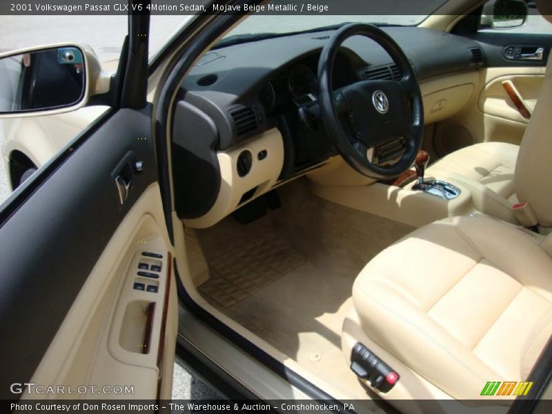 Mojave Beige Metallic / Beige 2001 Volkswagen Passat GLX V6 4Motion Sedan