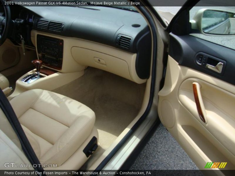 Mojave Beige Metallic / Beige 2001 Volkswagen Passat GLX V6 4Motion Sedan
