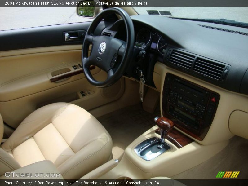 Mojave Beige Metallic / Beige 2001 Volkswagen Passat GLX V6 4Motion Sedan