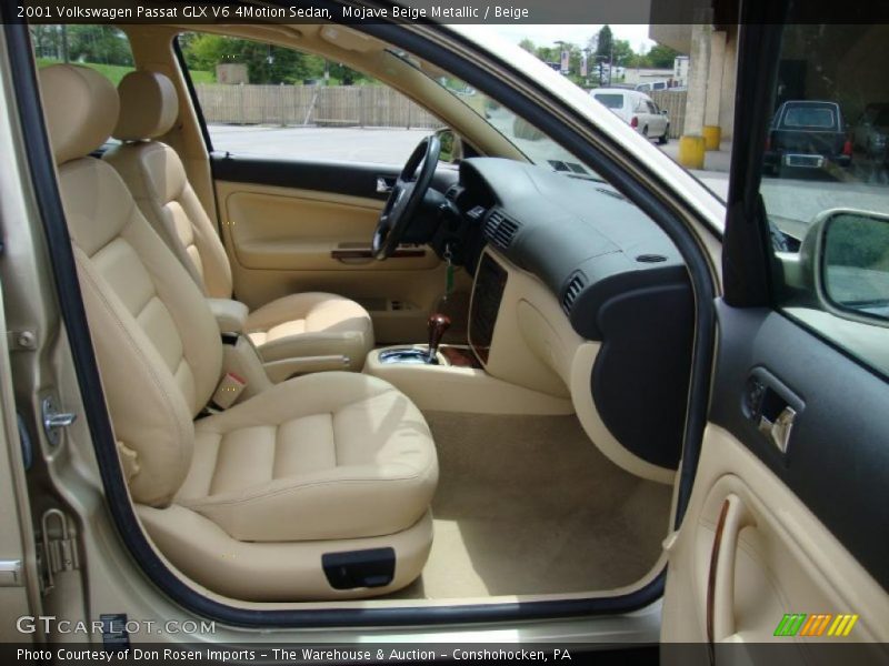 Mojave Beige Metallic / Beige 2001 Volkswagen Passat GLX V6 4Motion Sedan