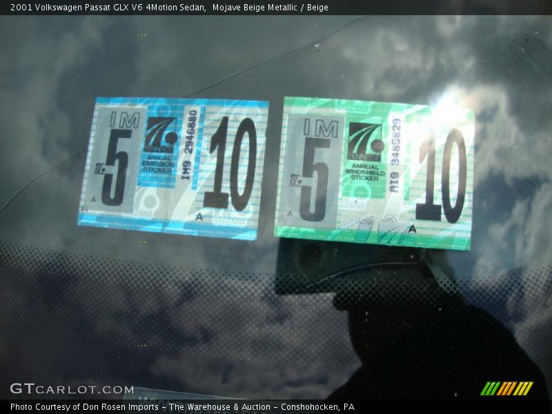 Mojave Beige Metallic / Beige 2001 Volkswagen Passat GLX V6 4Motion Sedan
