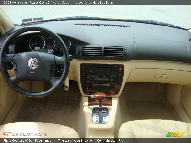 Mojave Beige Metallic / Beige 2001 Volkswagen Passat GLX V6 4Motion Sedan