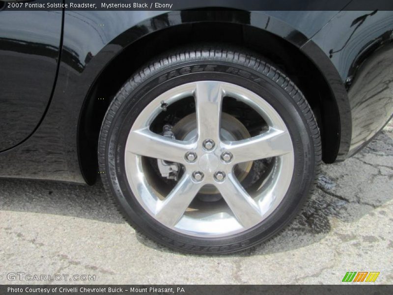 Mysterious Black / Ebony 2007 Pontiac Solstice Roadster