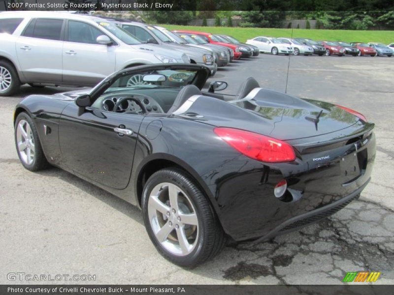 Mysterious Black / Ebony 2007 Pontiac Solstice Roadster