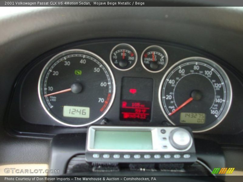 Mojave Beige Metallic / Beige 2001 Volkswagen Passat GLX V6 4Motion Sedan