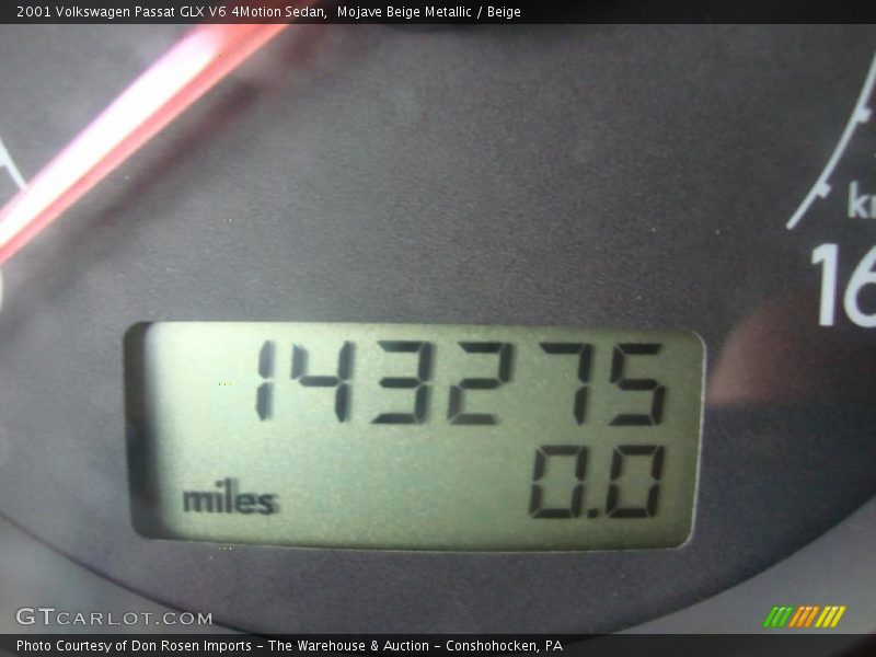 Mojave Beige Metallic / Beige 2001 Volkswagen Passat GLX V6 4Motion Sedan