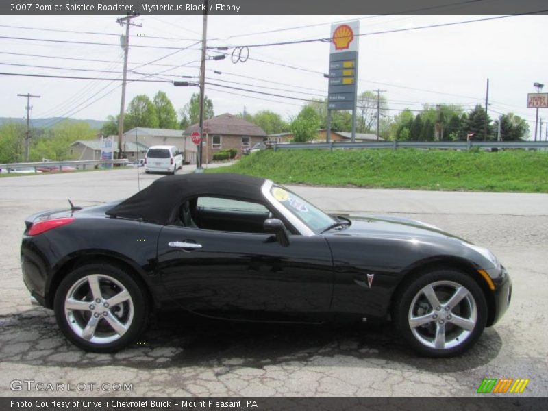 Mysterious Black / Ebony 2007 Pontiac Solstice Roadster