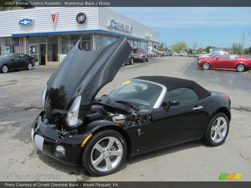 Mysterious Black / Ebony 2007 Pontiac Solstice Roadster