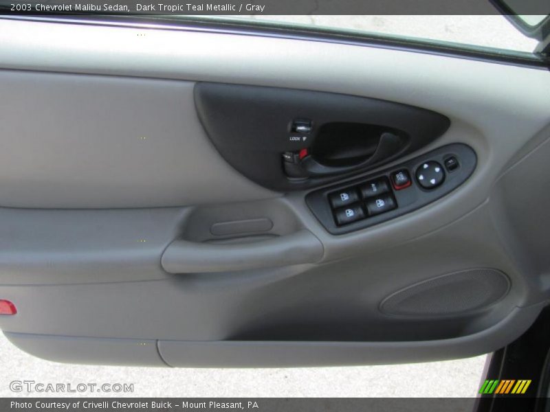 Dark Tropic Teal Metallic / Gray 2003 Chevrolet Malibu Sedan