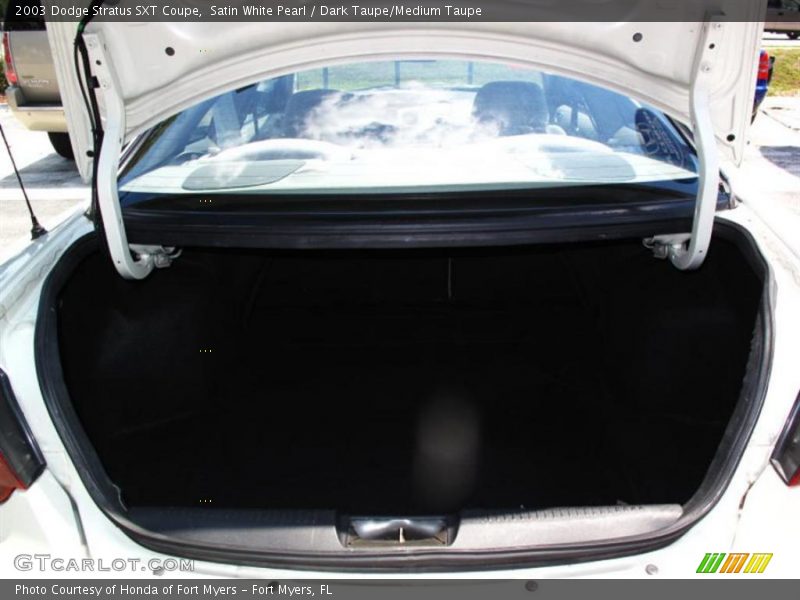 Satin White Pearl / Dark Taupe/Medium Taupe 2003 Dodge Stratus SXT Coupe