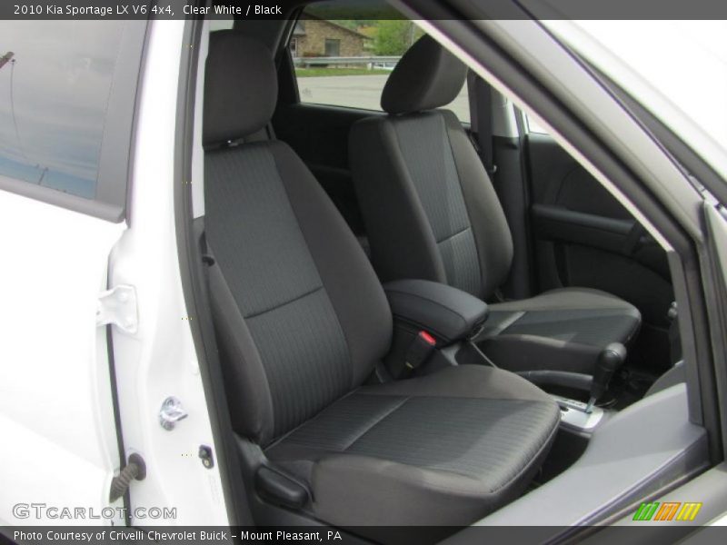 Clear White / Black 2010 Kia Sportage LX V6 4x4