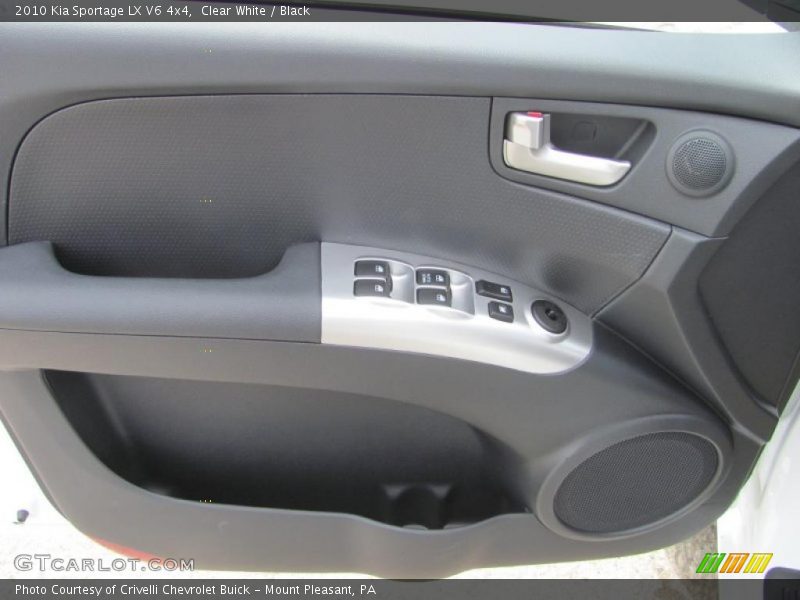 Clear White / Black 2010 Kia Sportage LX V6 4x4