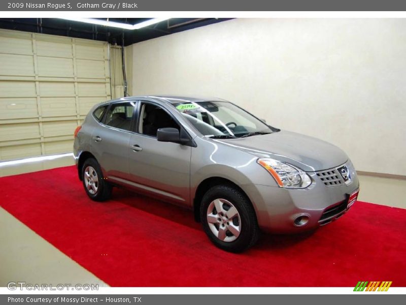 Gotham Gray / Black 2009 Nissan Rogue S