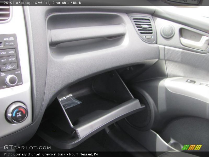 Clear White / Black 2010 Kia Sportage LX V6 4x4