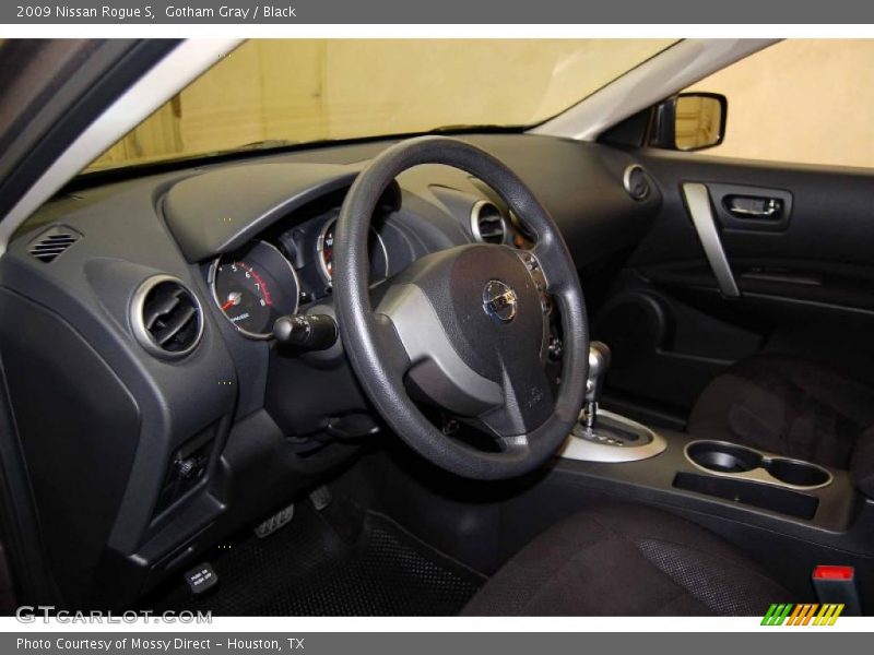 Gotham Gray / Black 2009 Nissan Rogue S