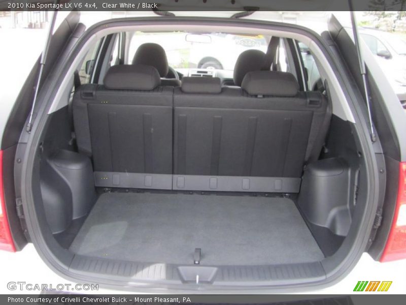 Clear White / Black 2010 Kia Sportage LX V6 4x4