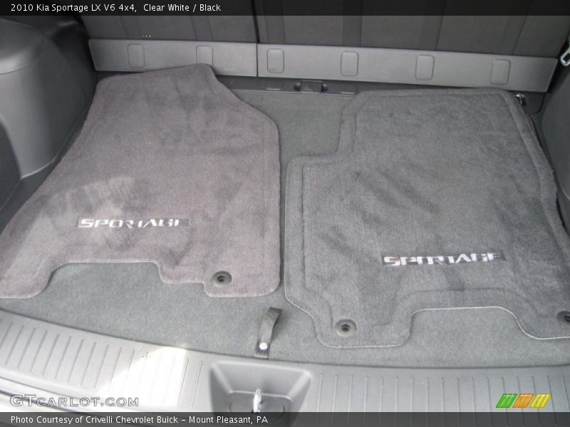 Clear White / Black 2010 Kia Sportage LX V6 4x4