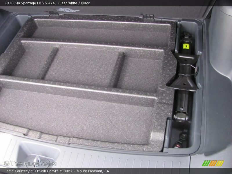Clear White / Black 2010 Kia Sportage LX V6 4x4
