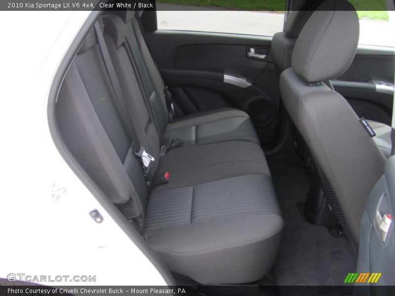 Clear White / Black 2010 Kia Sportage LX V6 4x4