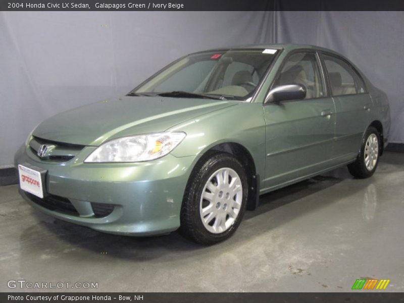 Galapagos Green / Ivory Beige 2004 Honda Civic LX Sedan