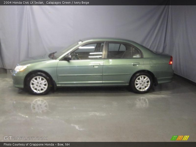 Galapagos Green / Ivory Beige 2004 Honda Civic LX Sedan