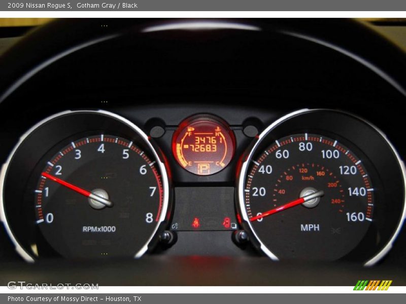 Gotham Gray / Black 2009 Nissan Rogue S