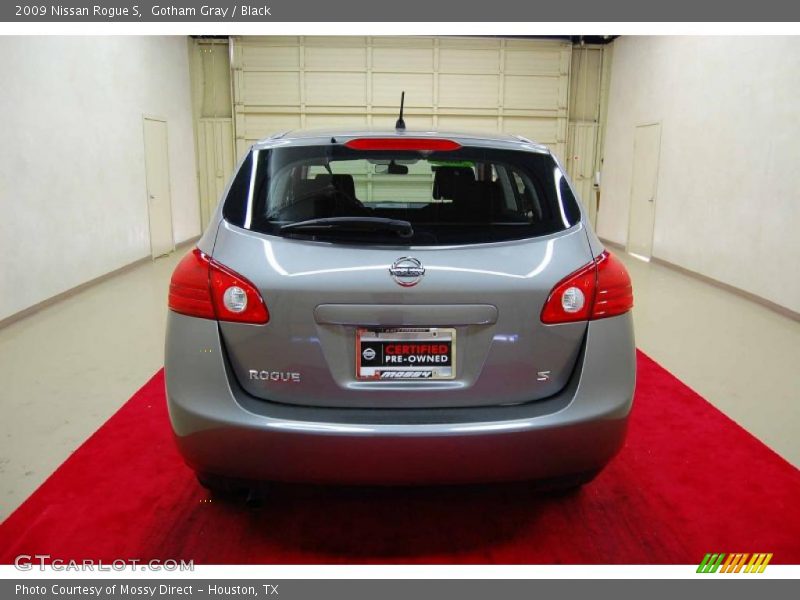 Gotham Gray / Black 2009 Nissan Rogue S
