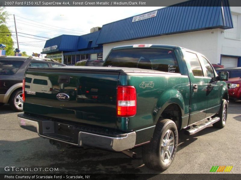 Forest Green Metallic / Medium/Dark Flint 2007 Ford F150 XLT SuperCrew 4x4