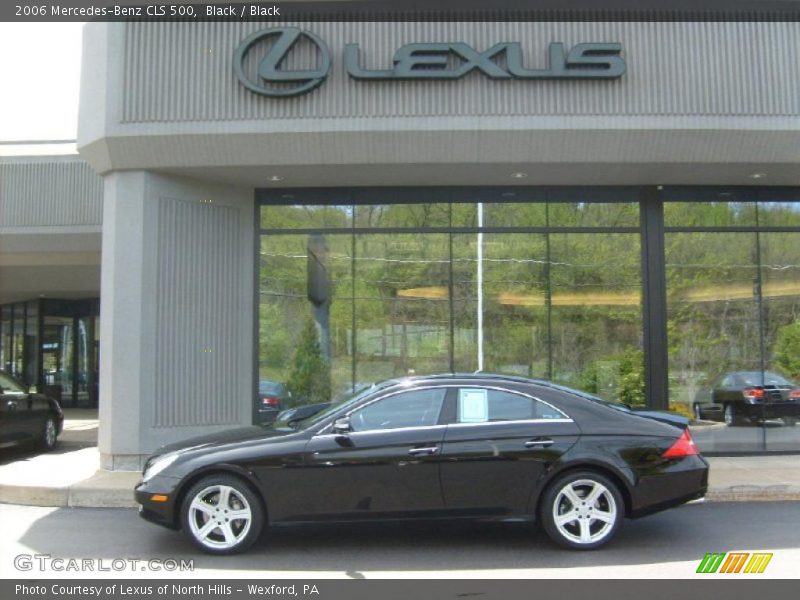 Black / Black 2006 Mercedes-Benz CLS 500