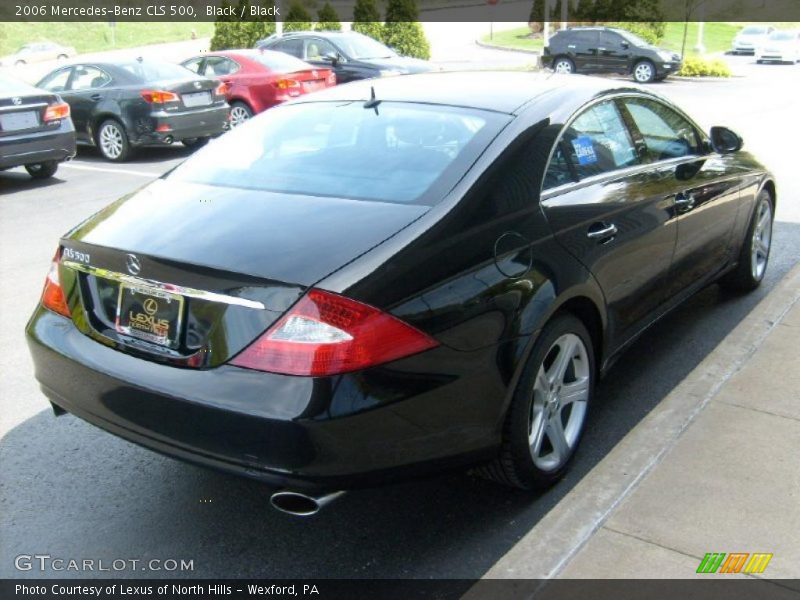 Black / Black 2006 Mercedes-Benz CLS 500