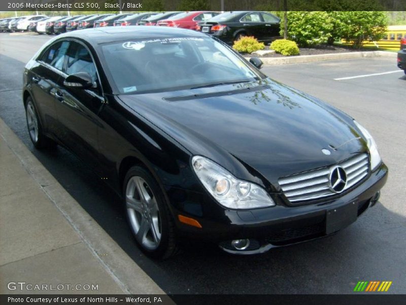 Black / Black 2006 Mercedes-Benz CLS 500